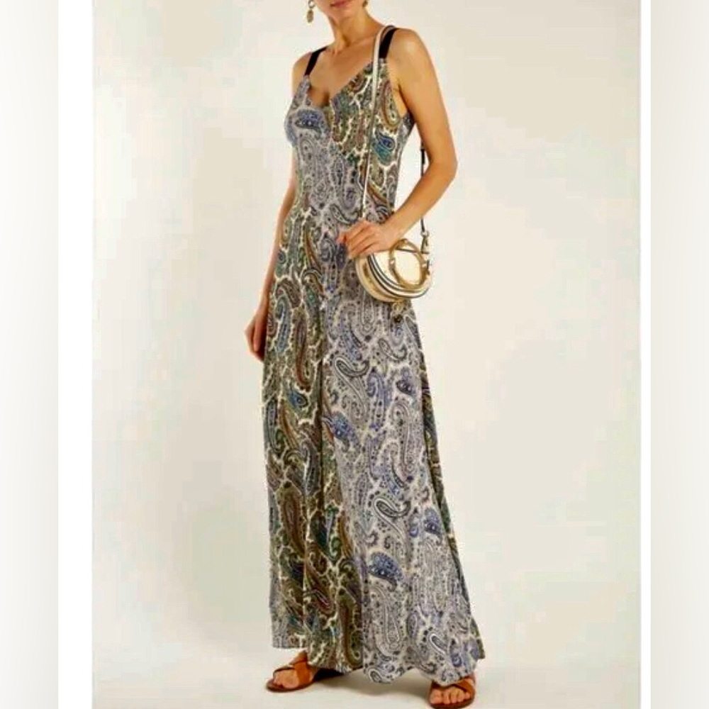 Diane Von Furstenberg Barton Paisley Print Silk Dress